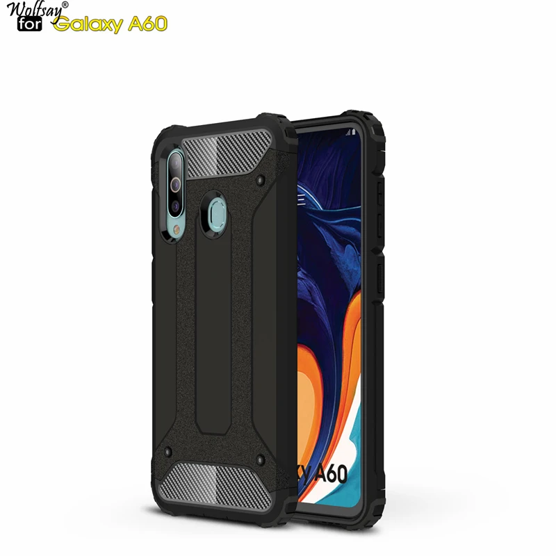 Wolfsay For Case Samsung Galaxy A60 Cover Durable Armor TPU & PC Case for Samsung Galaxy A60 Case for Samsung A60 A606F Fundas Wolfsay For Case Samsung Galaxy A60 Cover Durable Armor TPU & PC Case for Samsung Galaxy A60 Case for Samsung A60 A606F Fundas