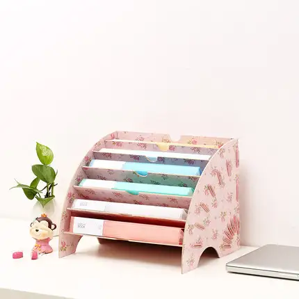 Creative Desktop File Holder Document Storage Box Decorative