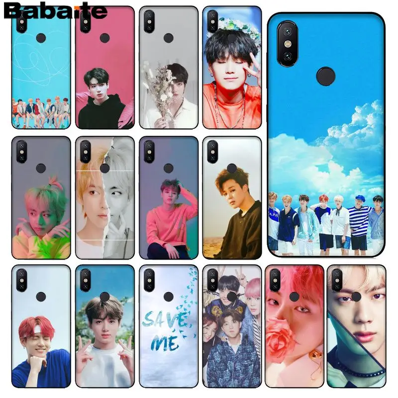 

Babaite Bts beautiful boy DIY Luxury High-end Protector Case for Redmi 5 plus Note 5 Xuiaomi Mi 8 8SE 6 MIX 2 2S Mobile Cases
