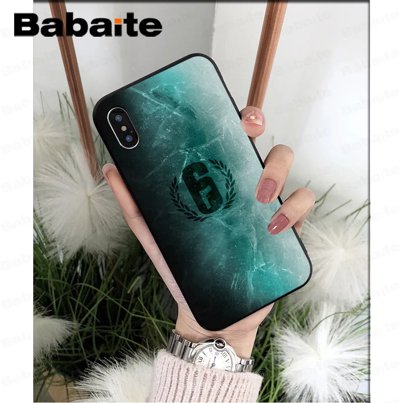 A8 Babaite Rainbow Six Siege Coque чехол для телефона iPhone 7X8 6S 6plus 7plus 8Plus X Xs MAX 5 5S XR - Цвет: A8