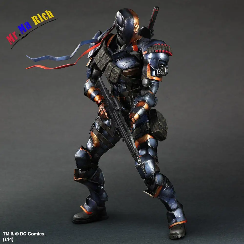 Квадратная игрушка Fenix Play Arts Kai Dc комикс о Бэтмене: Arkham Origins Deathstroke ПВХ фигурка