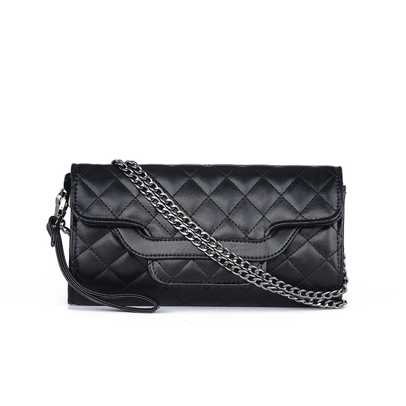 Ladylike Chain Bag ladies Rhombic Chequer font b Handbag b font Women Elegant Diamond Lattice Shoulder