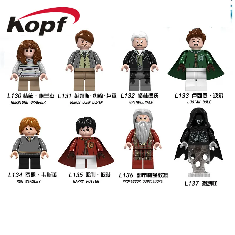 

Building Blocks Legoings Harry Potter Remus John Lupin Gringelwald Ninjagoed Action Figures For Children Model Toys L130-137
