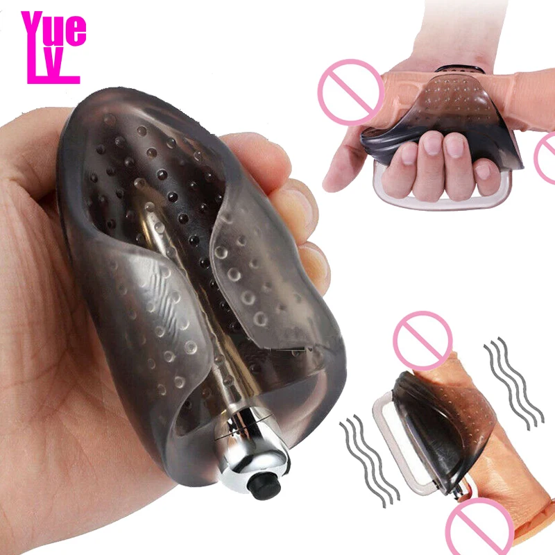 YUELV 10 Mode Male Masturbation Trainer Vibrating Hand-Job Penis Massager Delay Lasting Vibrator Adult Sex Toys Products For Men | Красота и