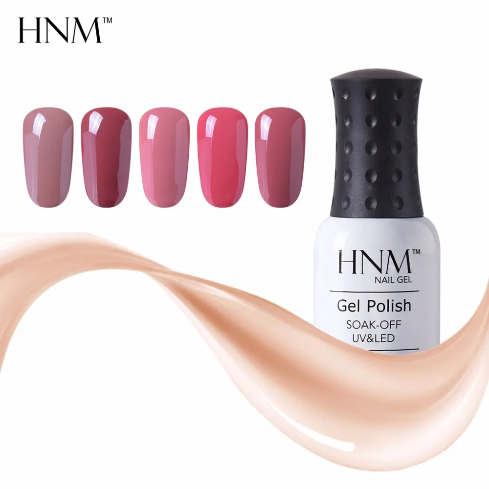 HNM 8ml Semi Permanent Nude Colors Nail Polish Nagellak Nail Polishes