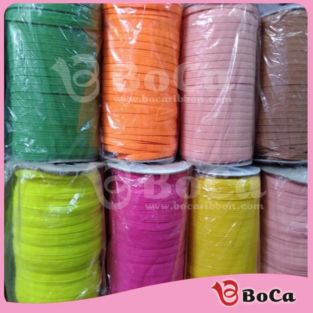 

Free Shipping 140 yard/ color 6mm Skinny Elastic for Hair Headbands Elastic Hair Accessory