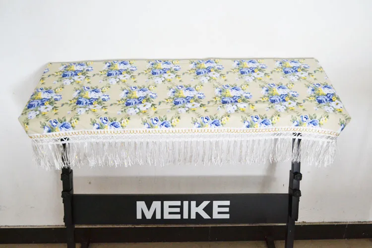 Wholesale Countryside Style Dustproof Piano Covers With Tassel  61 keyboard Electronic Piano Universal Cover (7)