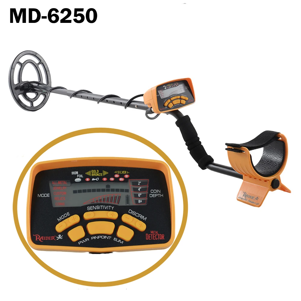 Gold Metal Detector MD 6250, Underground Search Treasure Finder Metal
