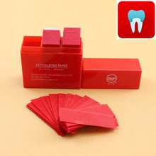 300 лист/коробка стоматологическая бумага для определения прикуса полоски стоматология лабораторный инструмент окклюзия Teeh инструменты Стоматологический материал 55*18 мм