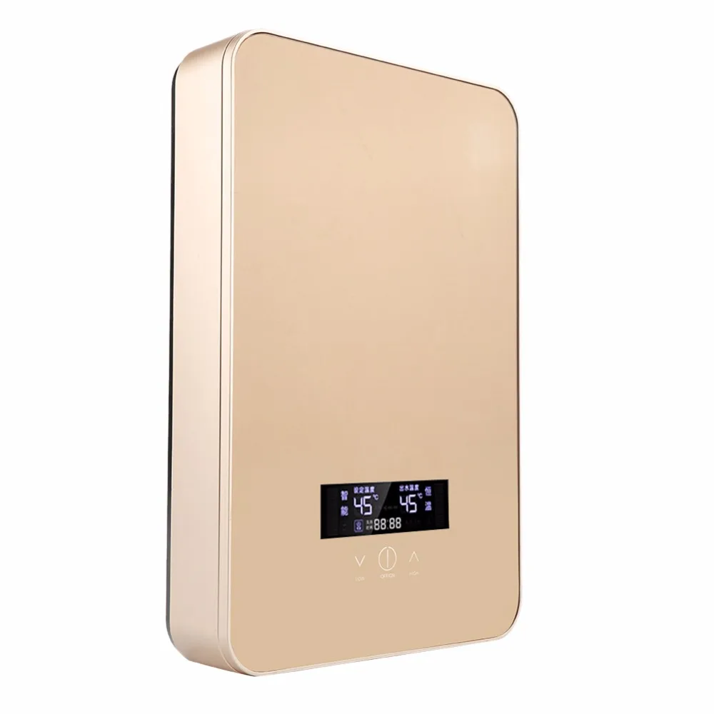 220V 8500W Tankless Мгновенный водонагреватель Электрический водонагреватель для душа для дома Ванная комната