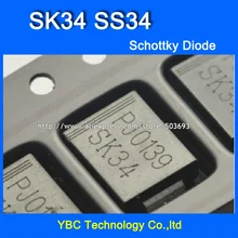 50 шт./лот SK34 SS34 SMC 3A/40 V 1N5822 диод Шоттки