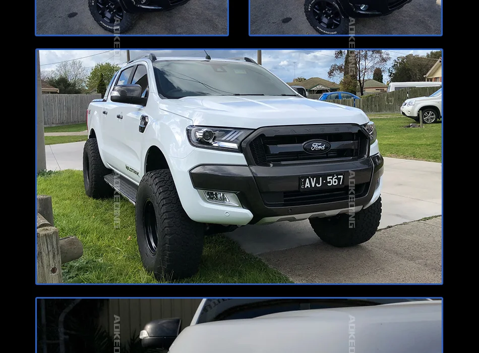 AKD брендовая головная лампа для Фар Ford Ranger- Everest светодиодный фонарь DRL динамический сигнал биксеноновый объектив двигатель