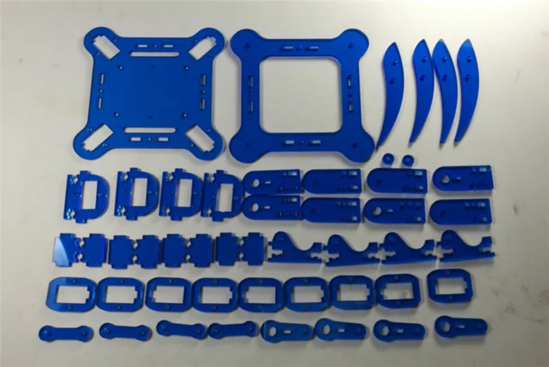 DIY mePed V2 четвероногий робот набор акриловых пластин 3 мм синий цвет акриловый лист