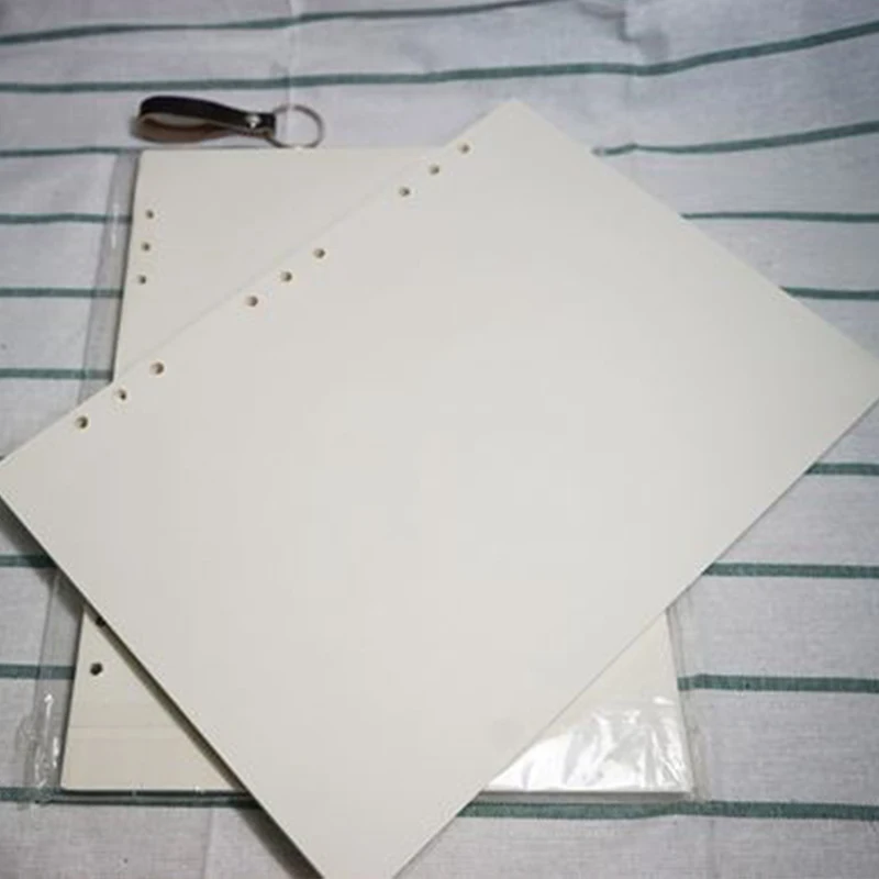Стандартный блокнот А4 внутри страницы спираль эскиз 60 листов 9 отверстий наполнитель бумага пустая белая и крафт-бумага и школьные принадлежности