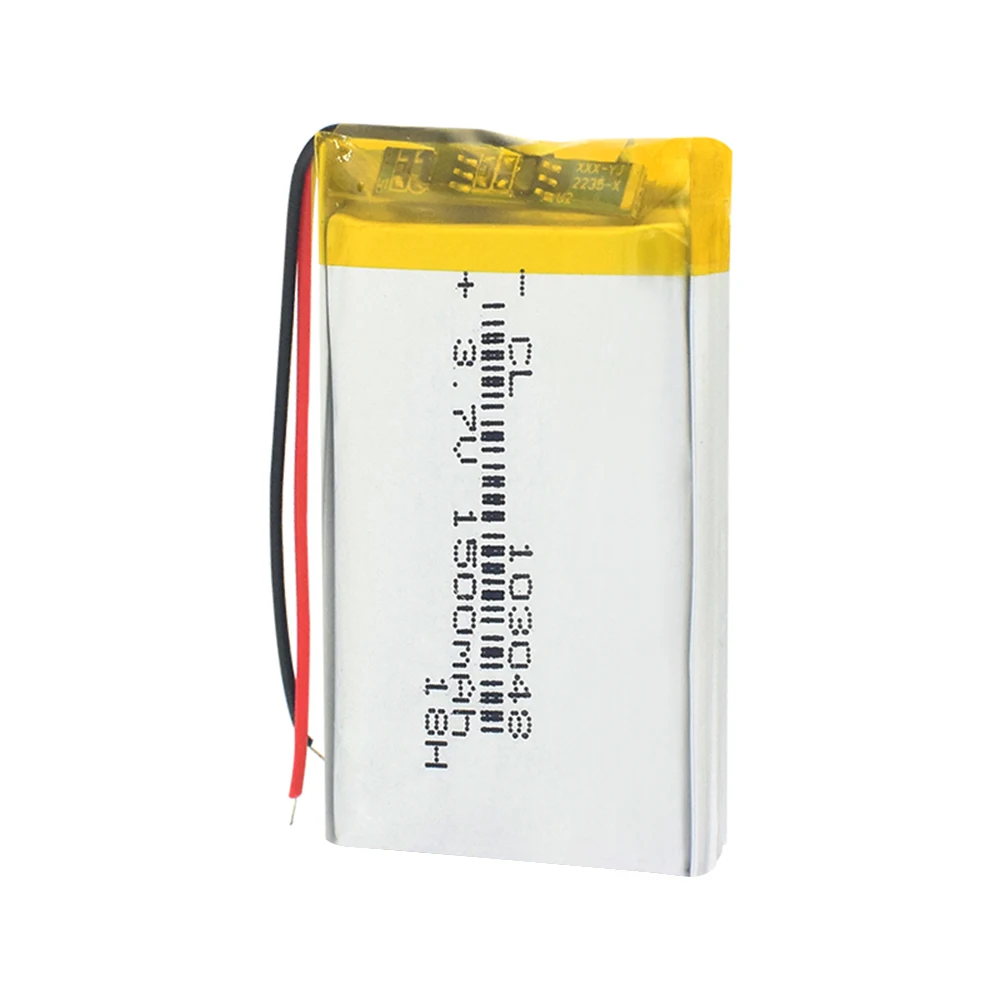 

Rechargeable Li-ion Cell 3.7V polymer lithium battery 103048 1500mAh large capacity For DVD GPS MP3 MP4 e-book Speaker Camera