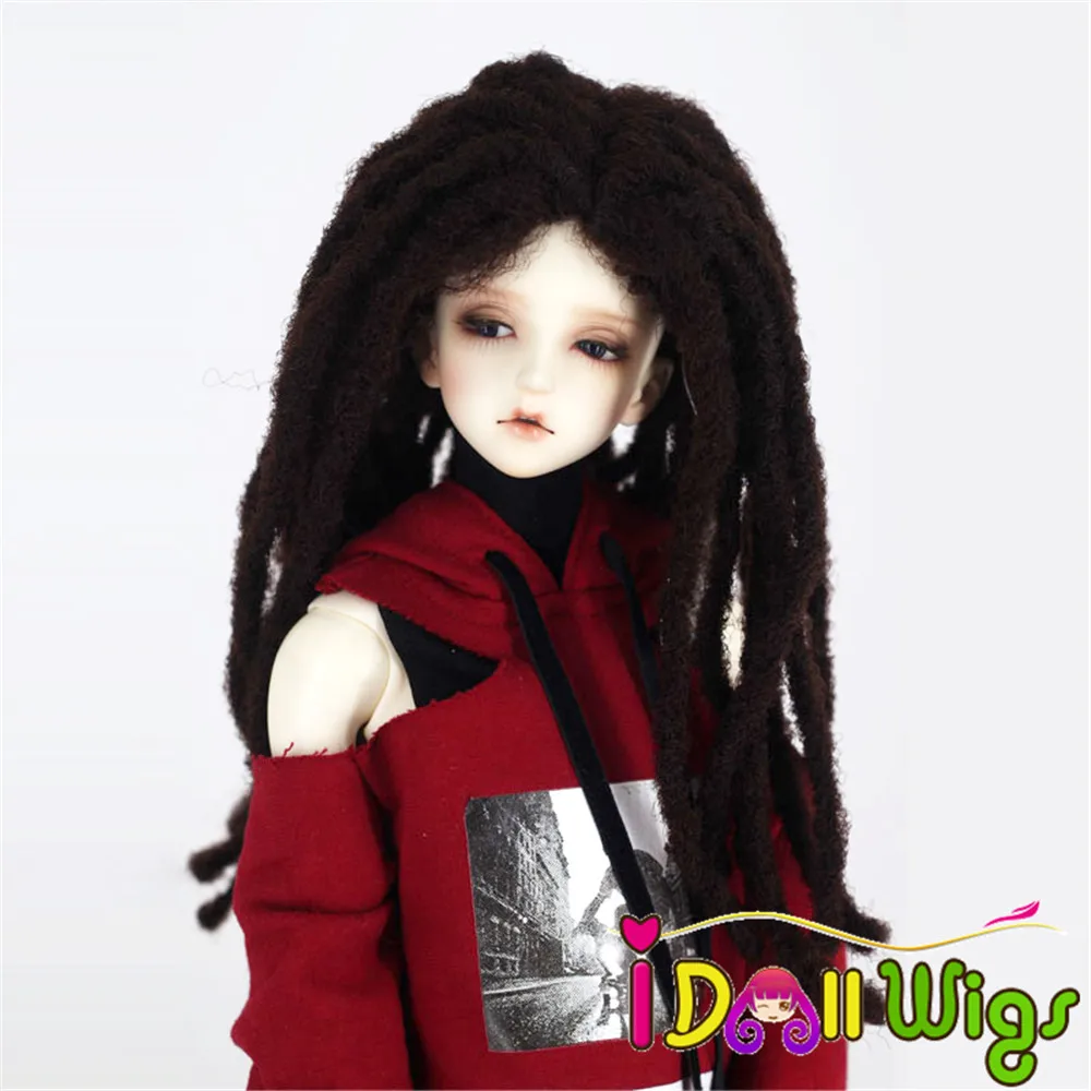 

High Temperature Fiber Soft Dreadlocks Hair Braiding Wigs for Smaller 1/3 BJD Dolls