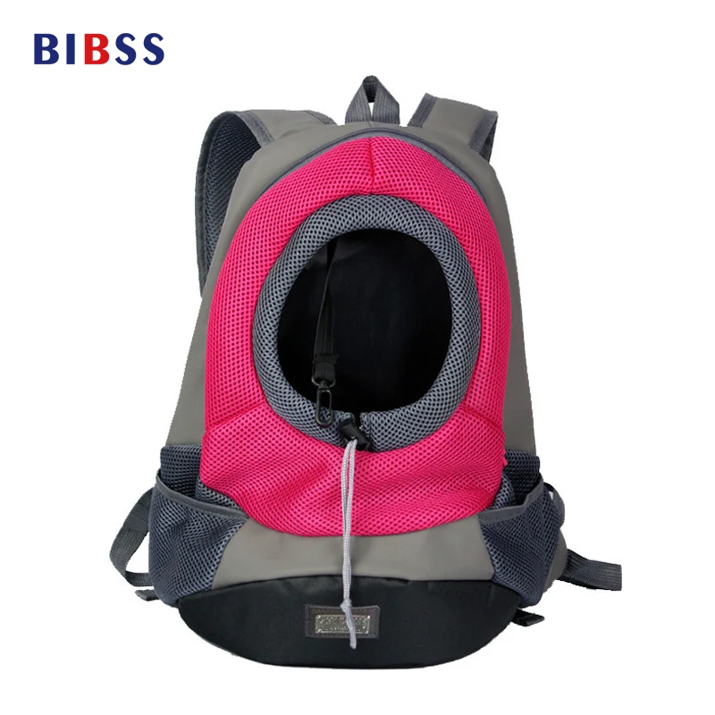 Pet Backpack Bag Nylon Yellow Green Blue Portable Carrier Carrying Cat Dog Puppy Small Front