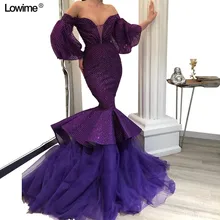 Новое поступление, сексуальное вечернее платье со шлейфом, с пышными рукавами, с открытыми плечами, длинное вечернее, красное, ковровое, бегущее платье на заказ