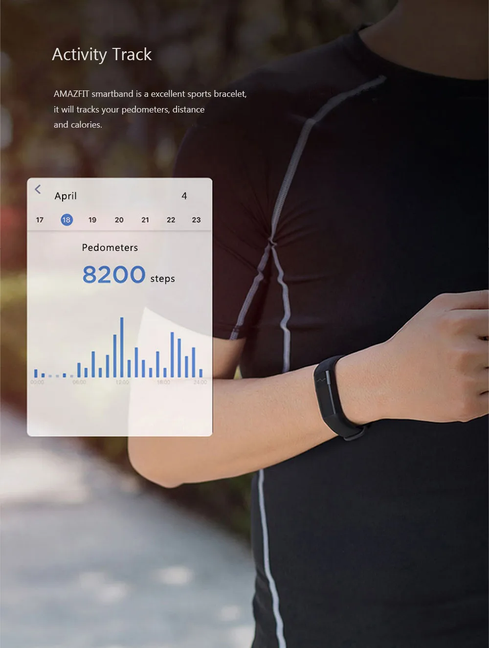 Xiaomi Amazfit SmartBand сенсорный Фитнес трекер Водонепроницаемый сна сердечного ритма