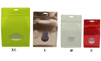 

XL size:20x*29*9cm Self sealing plastic food bag/resealable plastic bag/zip lock bags/snack dry food coffee grain100pcs/lot