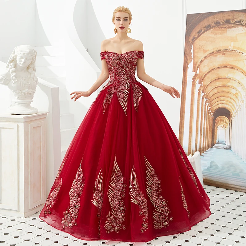 burgundy and silver quinceanera dresses