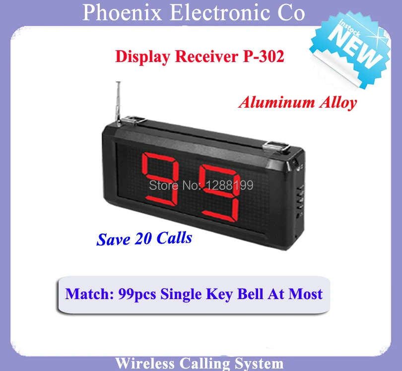 

Display Screen Receiver Used For Boss Key Queue Call System Can Work With Kitchen Pager Watch In Bill Restaurant