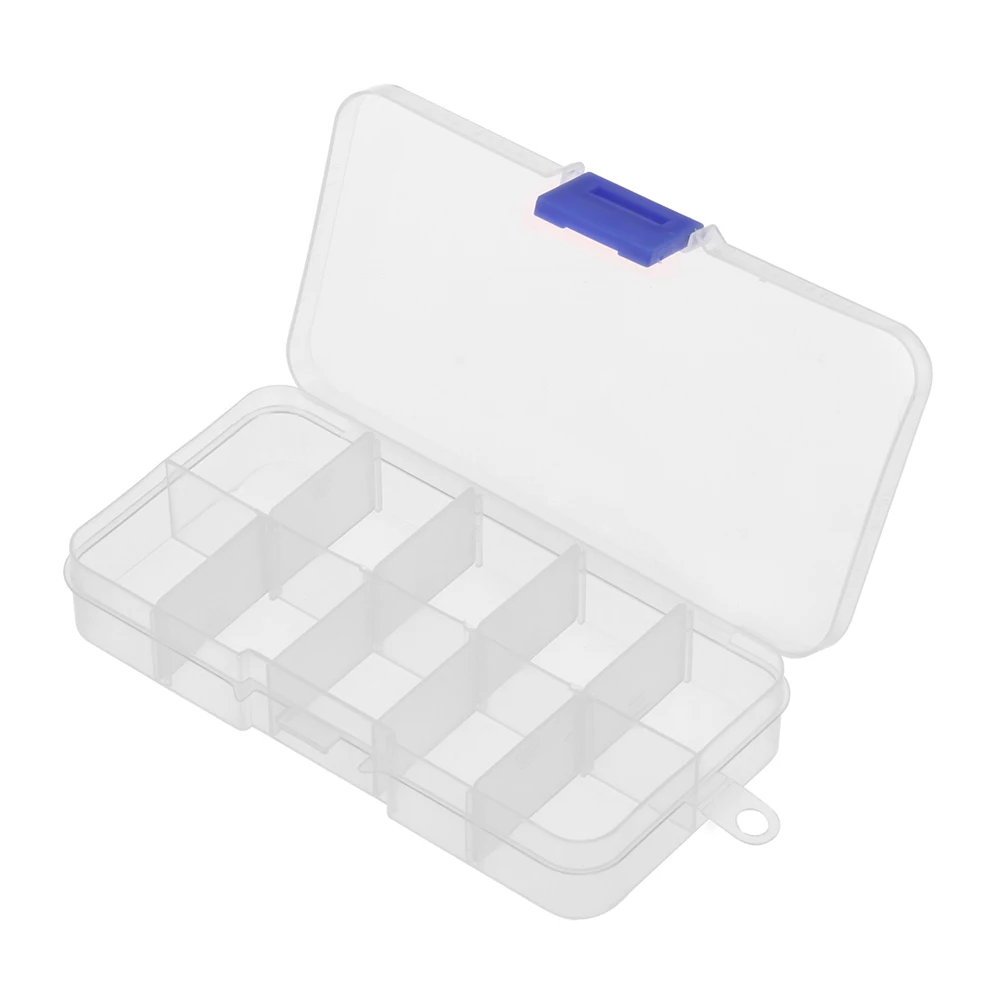 Прозрачный Настольный чехол-органайзер для сережек, бусин, чехол s, прозрачная регулируемая пластиковая коробка для хранения, шкатулка, держатель - Цвет: 10