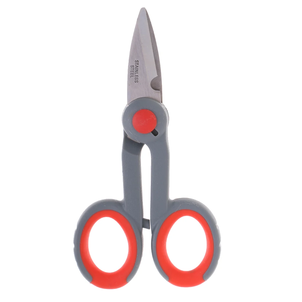 Anti-skip Handle Multi Function Portable Fishing Scissors Line Cutter Shears Fishing Tools Pliers Accessories