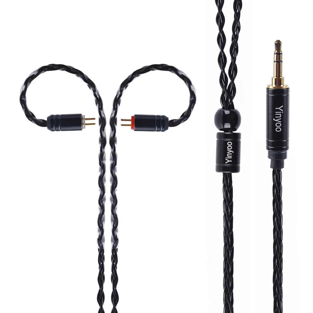 Yinyoo MMCX/2Pin разъем 4,4/3,5 мм сбалансированный 8-жильный ...