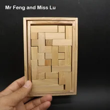 Оригинальная деревянная головоломка тетрис конструктор Brian Teaser ум гаджет Развивающая игра игрушки для детей