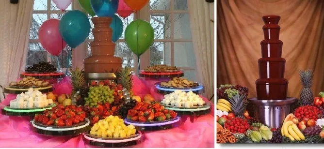 7 layers 103cm height 304 stainless steel commercial chocolate fountain chocolate waterfall machine chocolate melting
