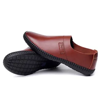 

Male casual spring and autumn loafer Leather shoes trend shoes for man Big Size
