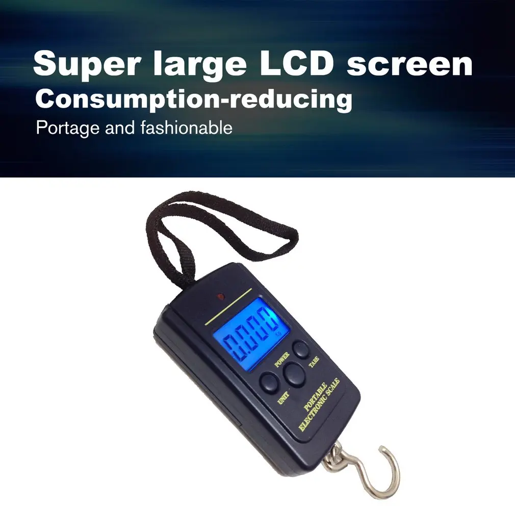 GY-004 40kg//10g Portable Electronic Hand Scale Electronic Weighing Electronic Luggage Scale Hook Scale Led Digital Display