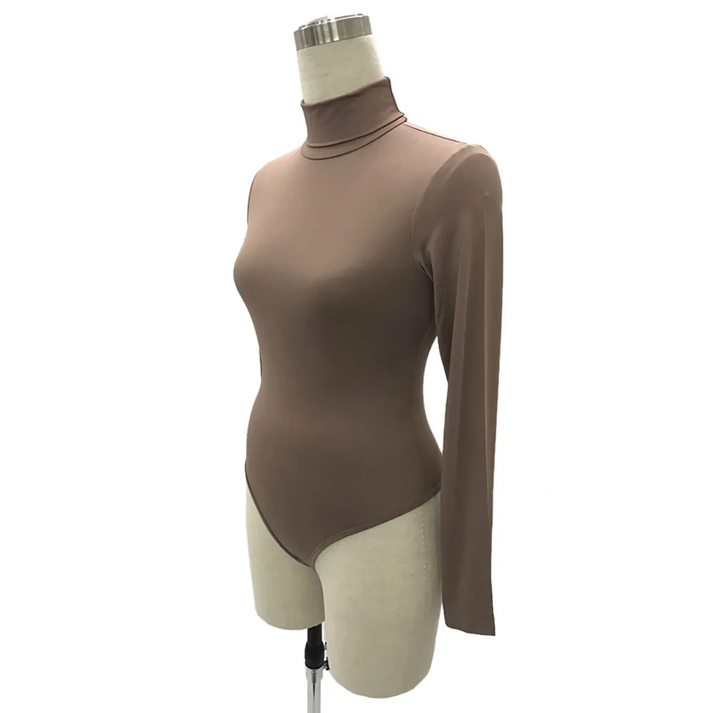 Turtle Neck Bodycon Bodysuit for Women 37 19275-3