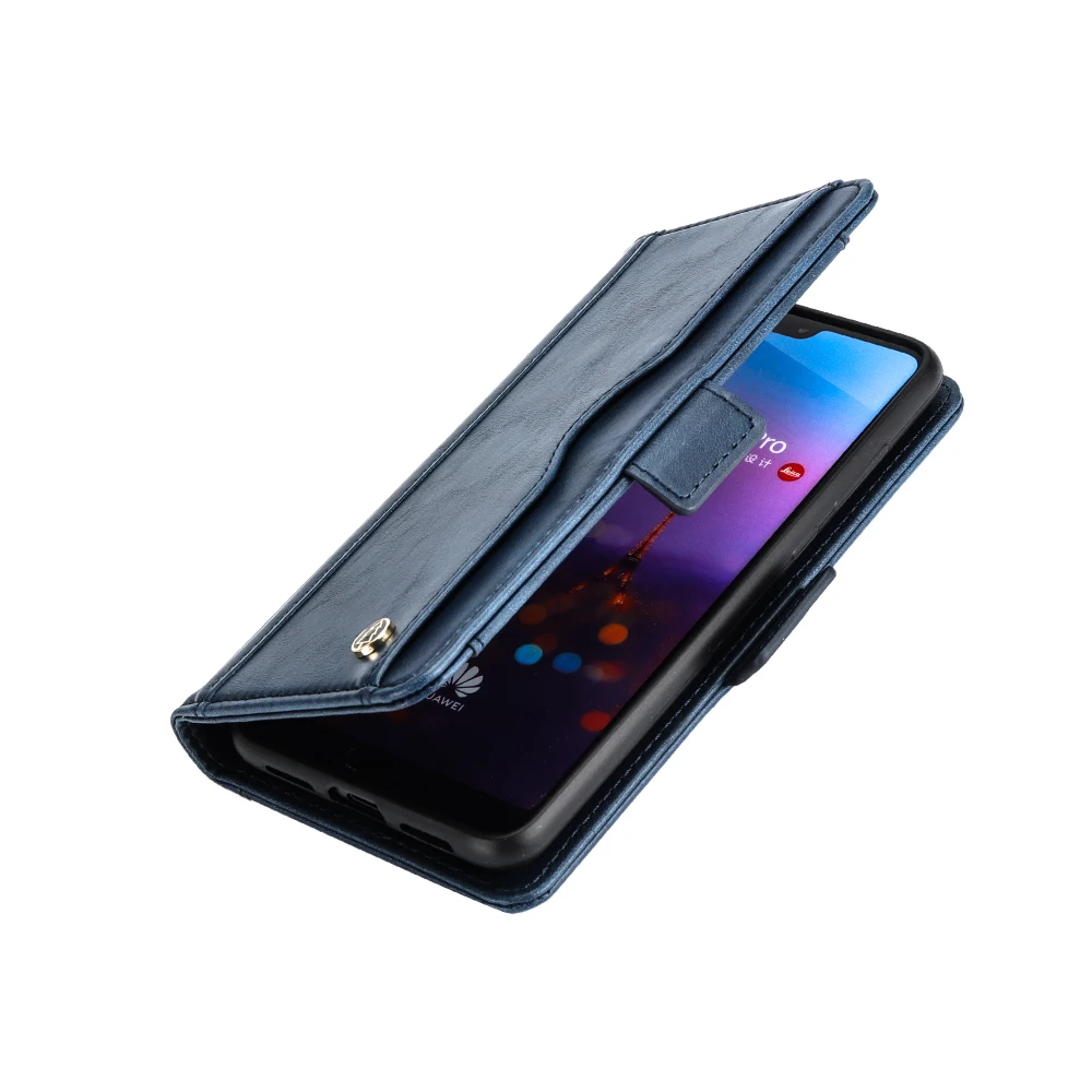 Роскошные Винтаж Кориум кошелек чехол для телефона HUAWEI P20 Pro P20 Lite, флип-чехол для HUAWEI P20 Pro чехлы с футляр с отделением для карт