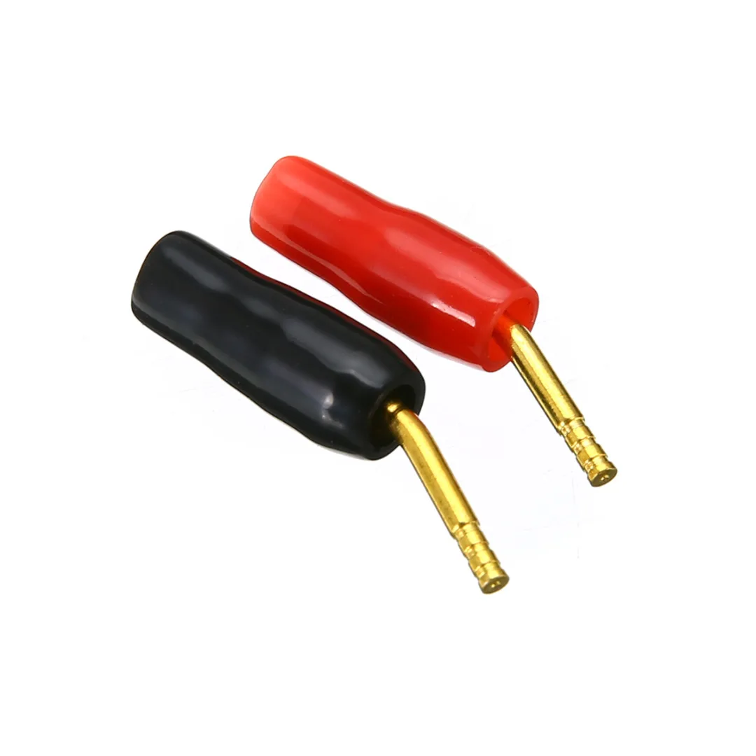 5pairs/set 2mm Plugs Gold Plated Musical Speaker Cable Wire Pin Banana Plug Connectors