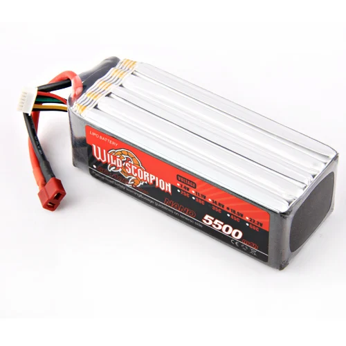 1 шт. Дикий Скорпион RC 18 5 V 5500mAh 35C литий полимерный Lipo аккумулятор вертолет для