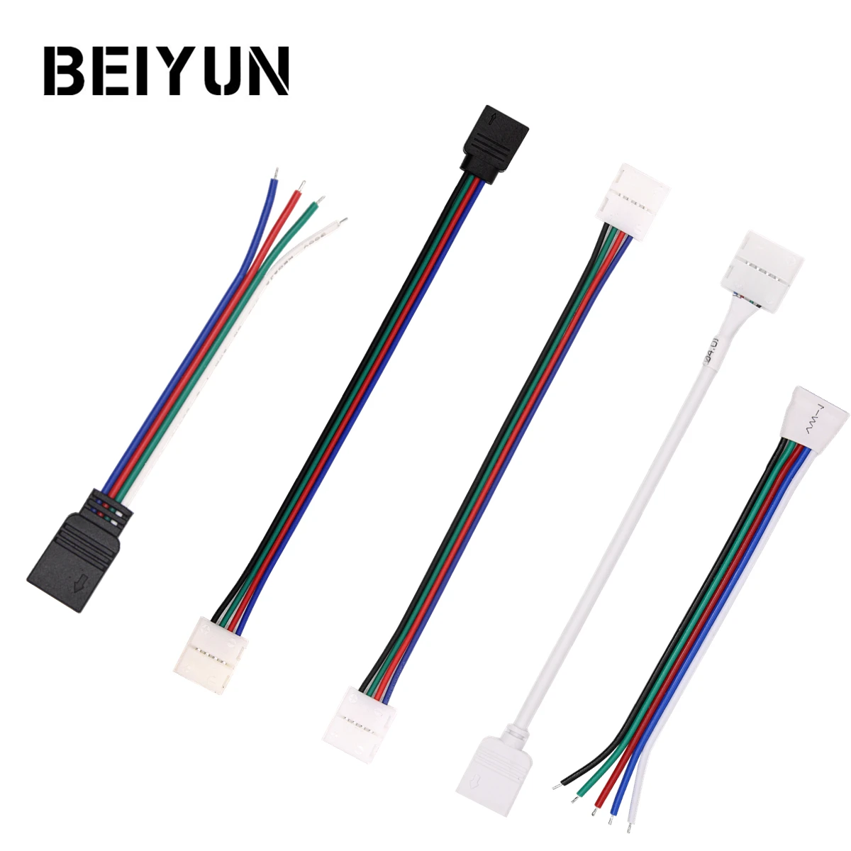 

4pin RGB LED Strip 5pin RGB add Warm White LED Strip Connector Free Welding For SMD 5050 Flexible Lights Neon Tape 5pcs/lot