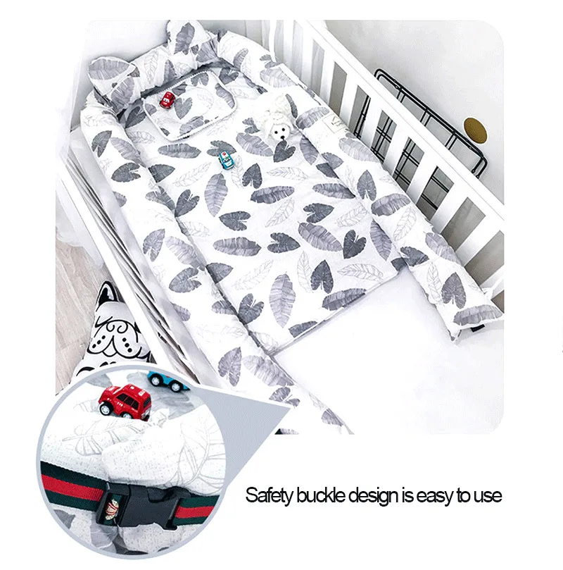CACX Новое Детское гнездо кровать или малыш размер гнездо мяты и Совы портативная кроватка Co спальное гнездо для новорожденных и малышей разборные