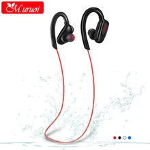 M uruoi Waterproof Bluetooth Headset Headphones HIFI Sport Wireless Earphone Stereo Earpiece With Mic Handsfree For