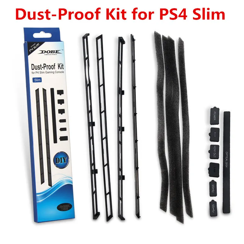 Ps4 Slim Black Dust Proof Prevent Cover Case Stopper Pack Dust Proof