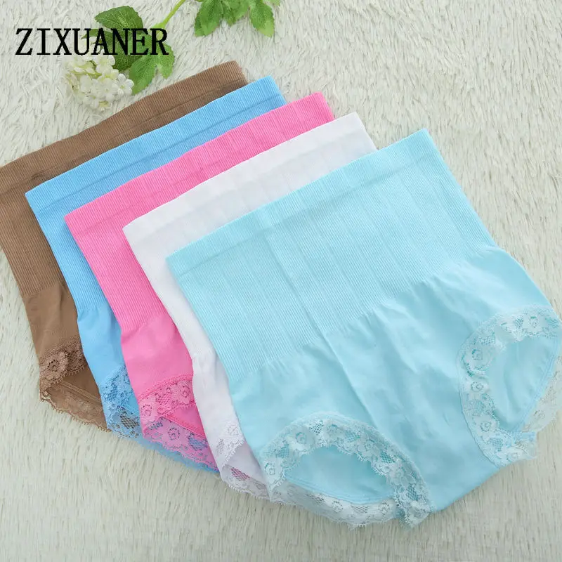 3PCS/Lot Cotton Maternity Underwear Panties High Waist Pregnant Lace