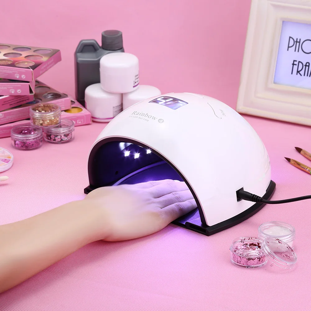 

Rainbow 48W LED / UV Nail Dryer Gel Polish Curing Lamp Nail Dryer For Nail Gel Polish Curing LED Nail Lamp Dryers Art Manicure