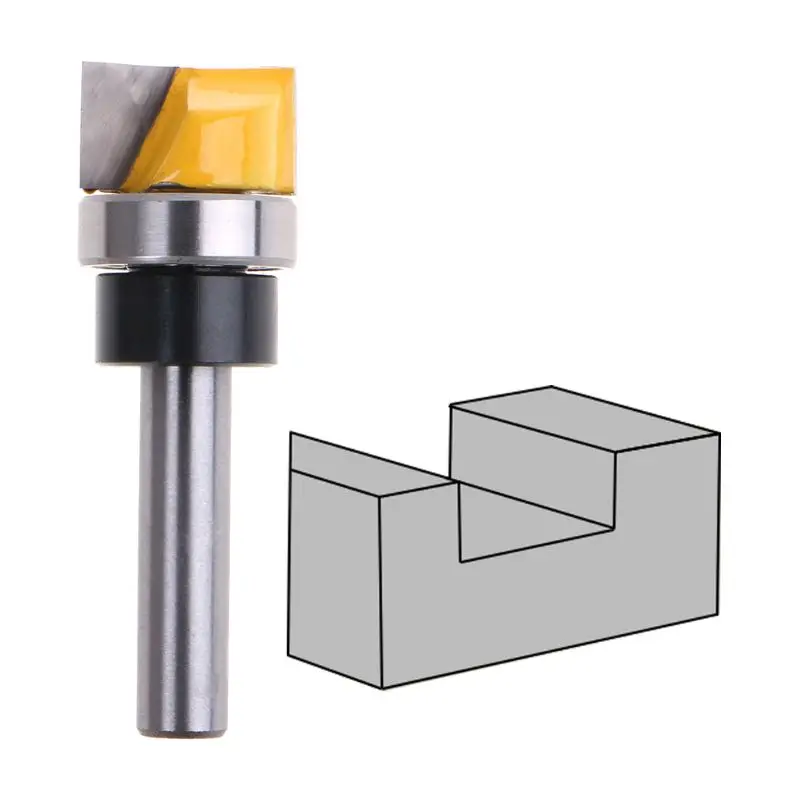 

8mm Shank Rod Model Trim Hinge Trimmer Cleaning Wash Bit Router Straight Strawberry Cutter Spindle For Woodworking