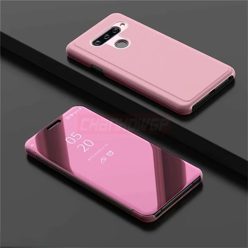 Clear Smart View Flip Mirror Case For LG V40 ThinQ Stand Cover Flip Leather Cases For LG V30 Plus V40 V30 + Funda Coque Shell 10
