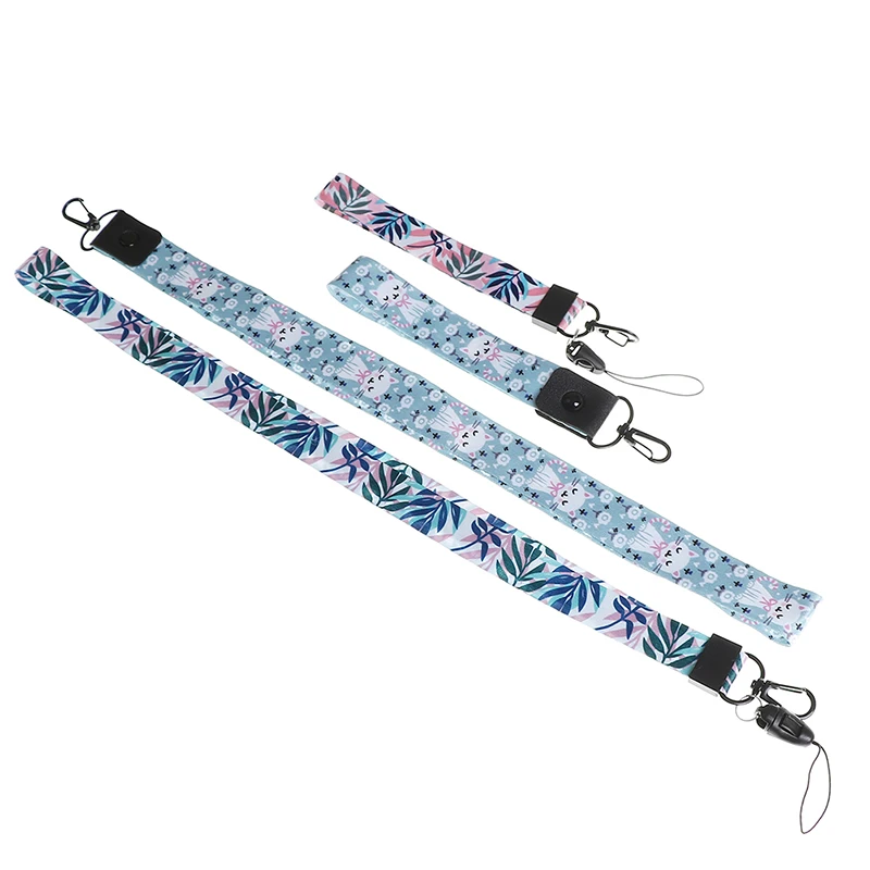 

Cartoon Cute Cat Bamboo Lanyard Neck Strap for Huawei USB Badge Holder DIY Hang Rope for keys ID Card Mobile Phone Straps