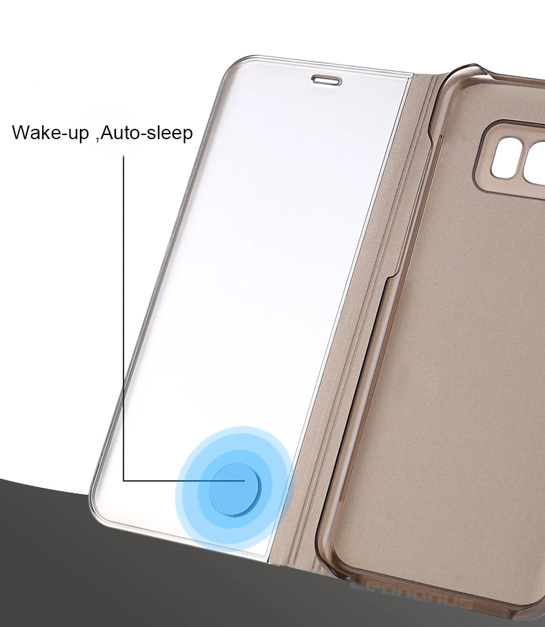 Clear View Smart Cover для samsung Galaxy Note 8 5 A520 A320 A720 J3/J5Pro/J7 Pro J330 J530 2017 J730 ЕС подставка зеркала