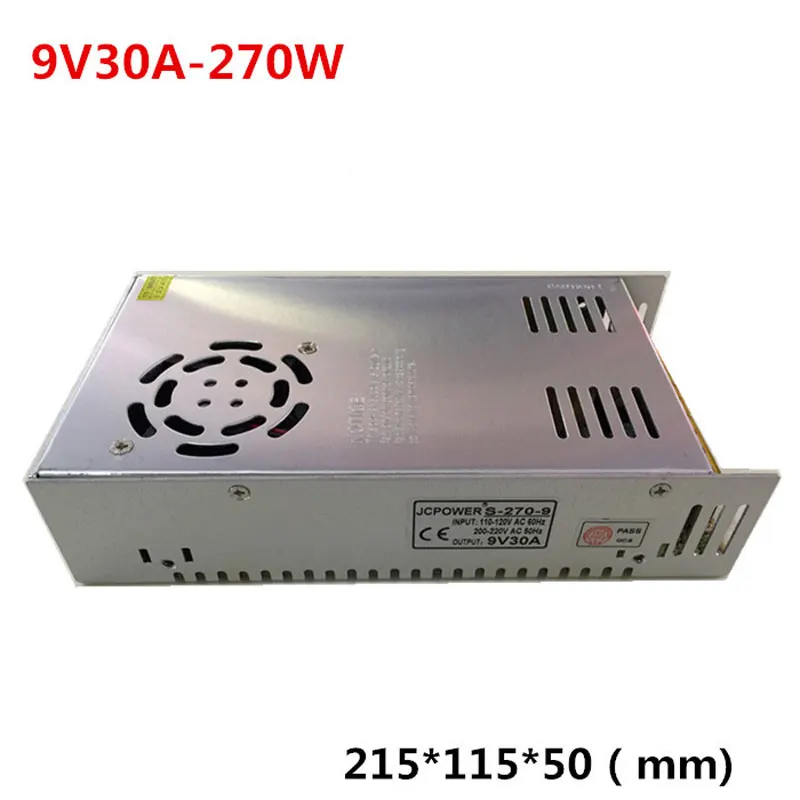 220V Monitor LED switching power supply DC 9V 30A Out 270W industrial In 110V 