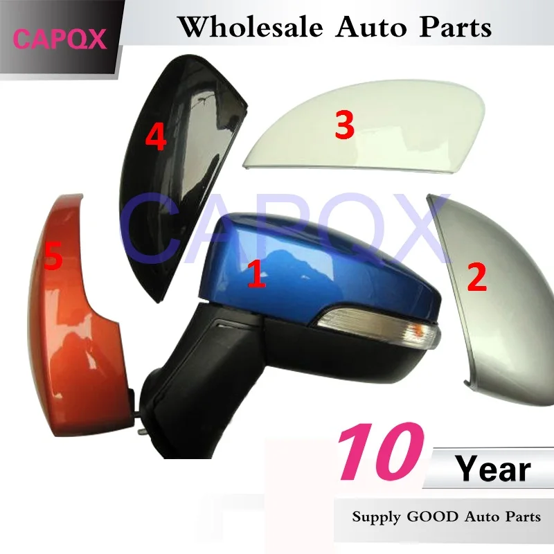 

CAPQX For Ford Ecosport 2013 2014 2015 2016 2017 Outside Rearview Mirror Cover rear view mirror shell housing cap Hood