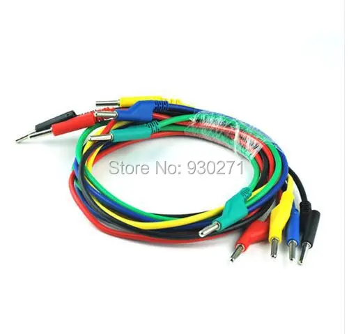 

1 meter, 1M/pcs,4mm Silicone High Voltage Banana to Banana Plugs Test Leads Cable Double-Ended Wire 15A 1500V